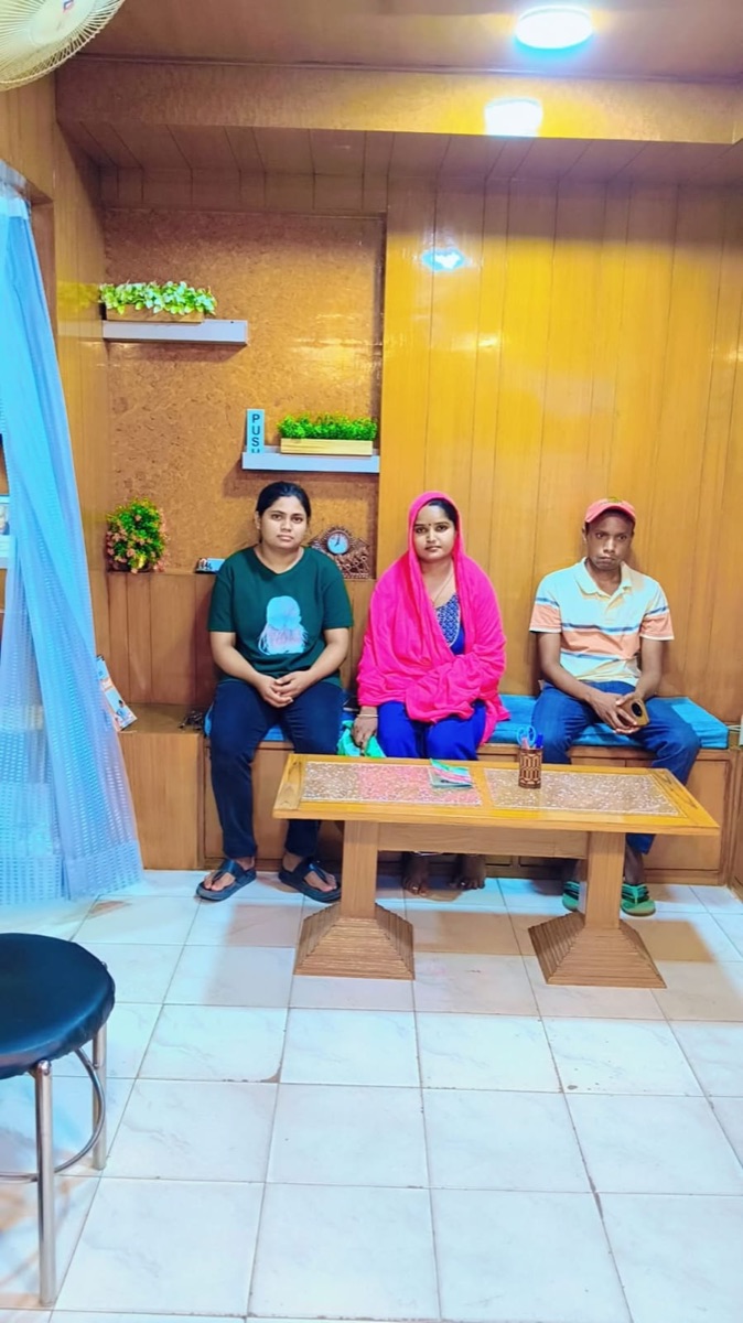 Patients in the waiting area at Omni Homoeo Clinic